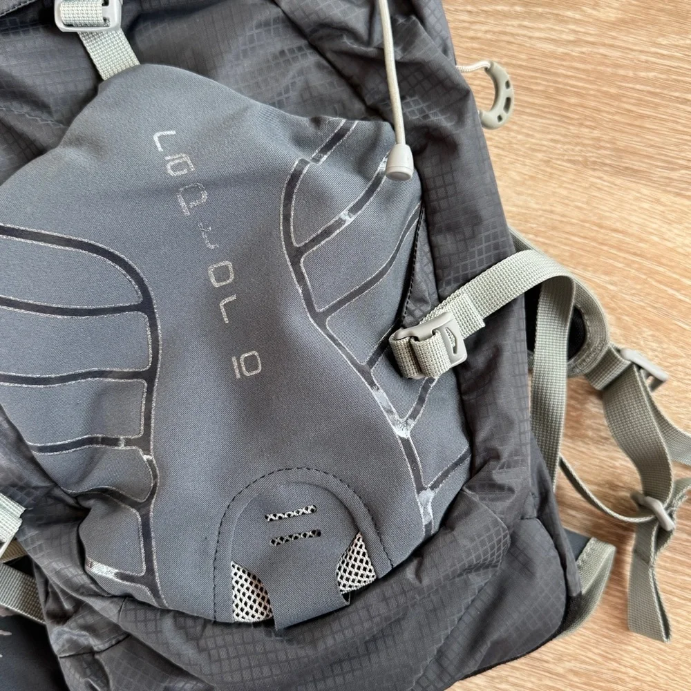 Osprey raptor 10 hydraulics hydration pack biking hiking backpack S/M silt gray - Picture 6 of 13